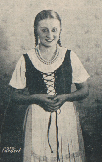 L. Szczepańska (Micaela) Carmen Opera Warszawska (Świat, nr 44, 1934)