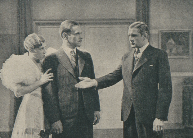 L. Żelichowska, E. Bodo, F. Brodniewicz w filmie Czarna perła (Świat, nr 46, 1934)