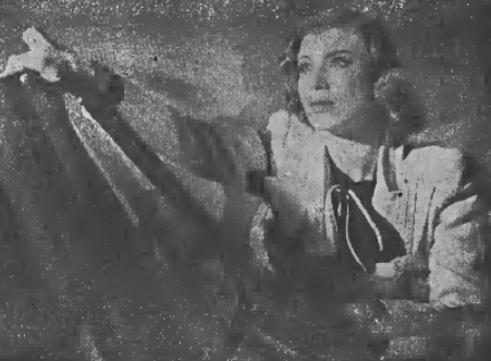 L. Żelichowska w filmie Sygnały (Zwierciadło nr 10 1938)
