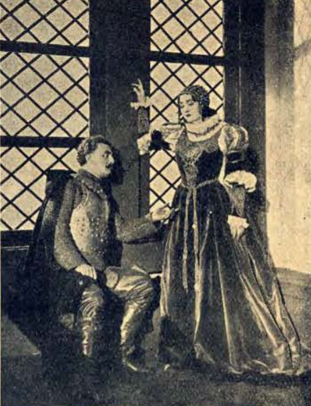 Leokadia Pancewicz (Gryzelda) Jerzy Leszczyński (Samuel) w sztuce Samuel Zborowski T. Polski (1929)