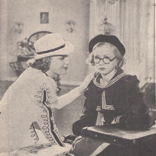 Lidia Wysocka i Jadwiga Andrzejewska w scenie z filmu Papa się żeni (Ilustracja Polska nr 47, 1936)