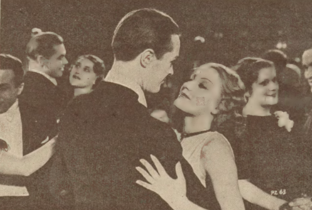Lidia Wysocka i Zbigniew Rakowiecki w filmie Papa się żeni (Świat, nr 2, 1937)
