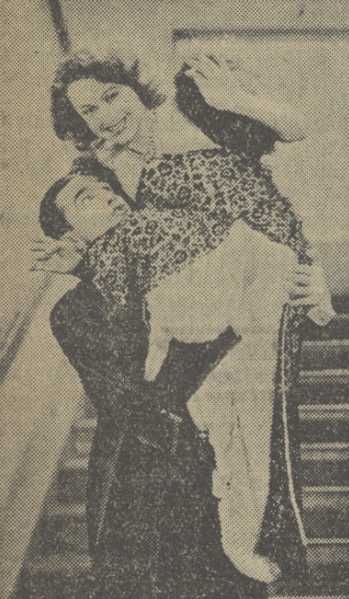 Loda Halama w filmie Kocha lubi szanuje (Dobry wieczór! Kurier Czerwony nr 89, 1934)