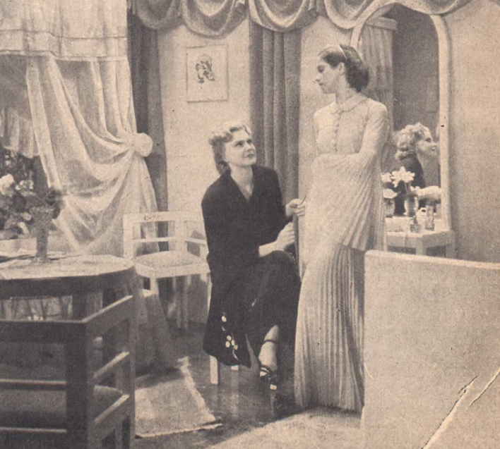 M. Bogda, H. Grossówna w filmie Mały młynarz (Ilustracja Polska nr 42, 1936)