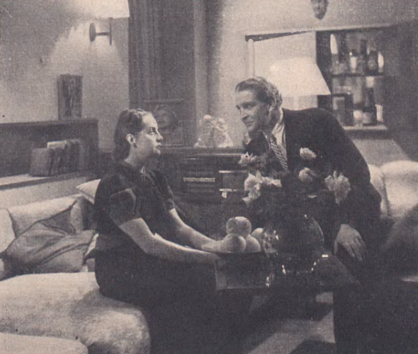 M. Gorczyńska, F. Brodniewicz w scenie z filmu Moi rodzice rozwodzą się (Ilustracja Polska nr 47, 1938)