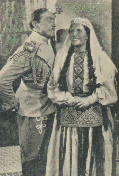M. Gorczyńska, J. Ziejewski w sztuce Żołnierz i bohater T. Mały Warszawa (Świat, nr 44, 1935)