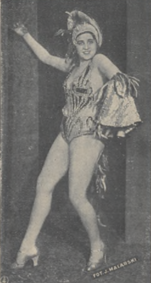 M. Gorczyńska w sztuce Panienka z dancingu T. Letni Warszawa (7dni nr 3 1929)