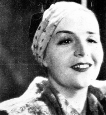M. Gorczyńska w filmie Pieśniarz Warszawy (1934)