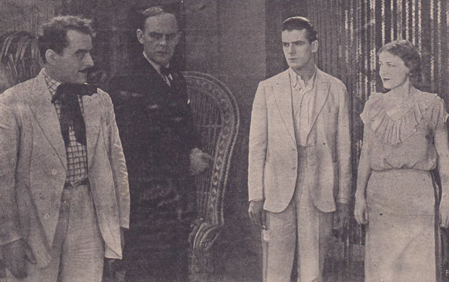 M. Halicz, R. Boelke, A. Brodzisz, M. Malicka w filmie Zwycięstwo (Ilustracja Polska nr 9, 1930)