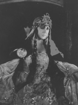 M. Malicka w filmie Zew morza (Tęcza nr 3, 1927)