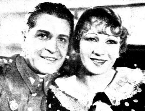 M. Modzelewska F. Brodniewicz w filmie Śluby ułańskie (1934)
