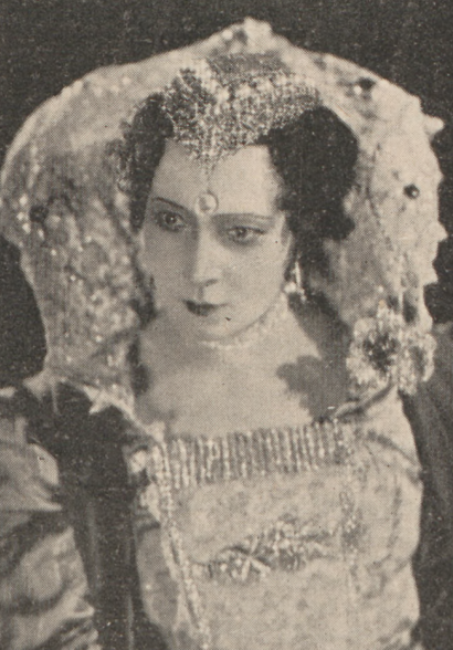 M. Przybyłko- Potocka w sztuce Królowa Elżbieta (Świat, nr 51, 1931)