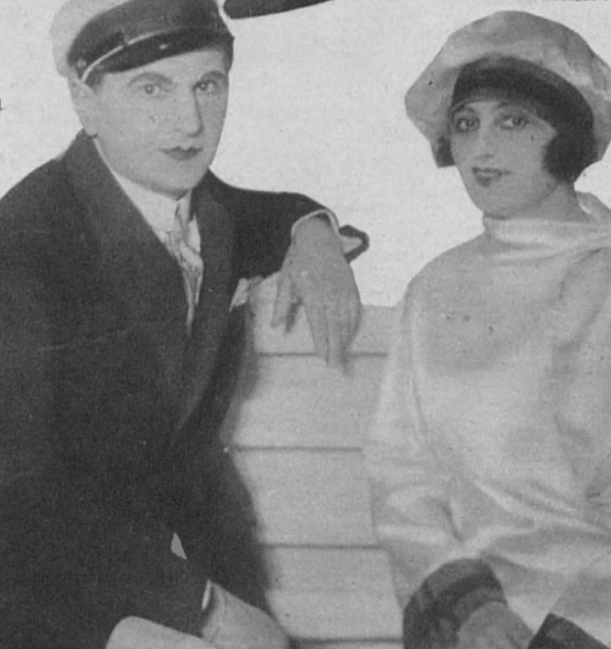 M. Tatrzański (Jack Nelson) S. Rylska (Ethel White) w operetce Król kawy (T. Miejski, Lwów, 1927) Gaz. Poranna 23.05.1927, Lwów