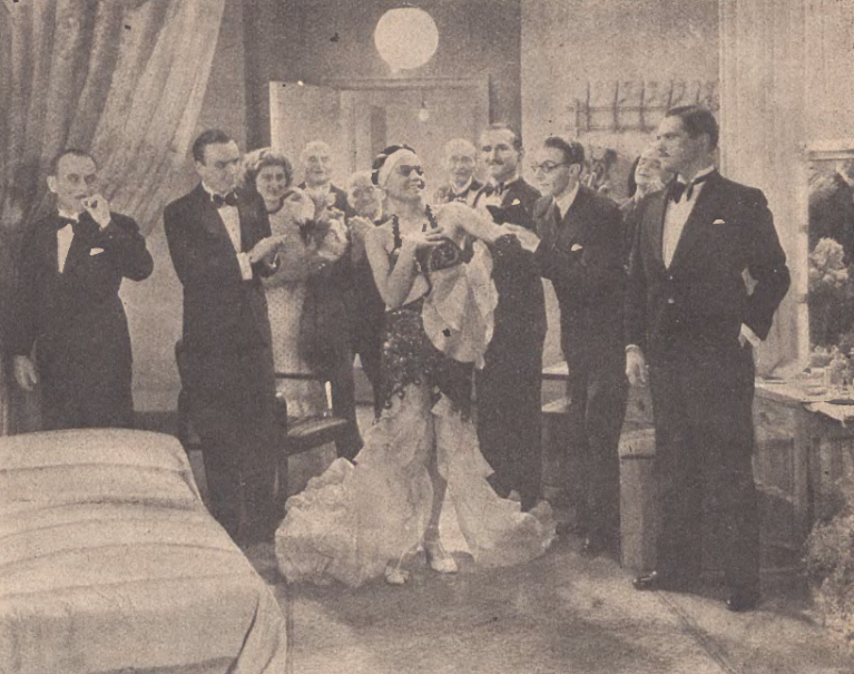M. Znicz, Reri, E. Bodo w scenie z filmu Czarna perła (Ilustracja polska nr 5, 1935)