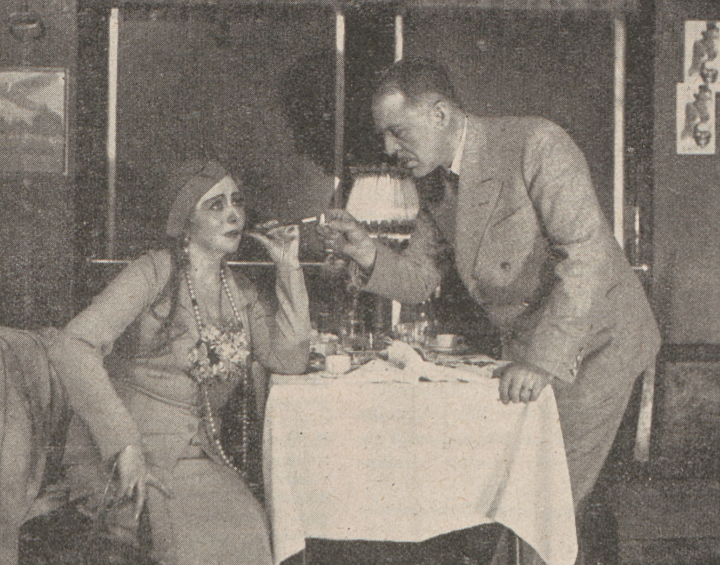 M. Ćwiklińska i K. Junosza - Stępowski w sztuce Lazurowe wybrzeże T. Narodowy Warszawa (Świat, nr 28, 1931)