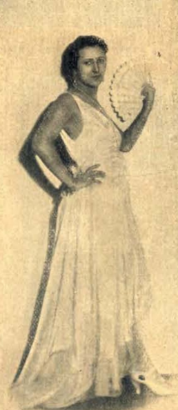 Maria Balcerkiewicz na Balu Mody w Warszawie (1929)