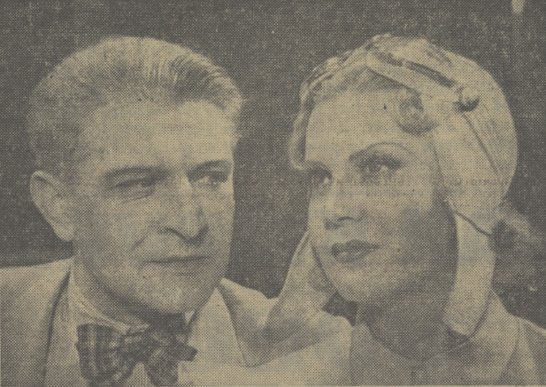 Maria Bogda i Franciszek Brodniewicz w filmie Mały młynarz (Dobry Wieczór! Kurier Czerwony nr 177, 1936)