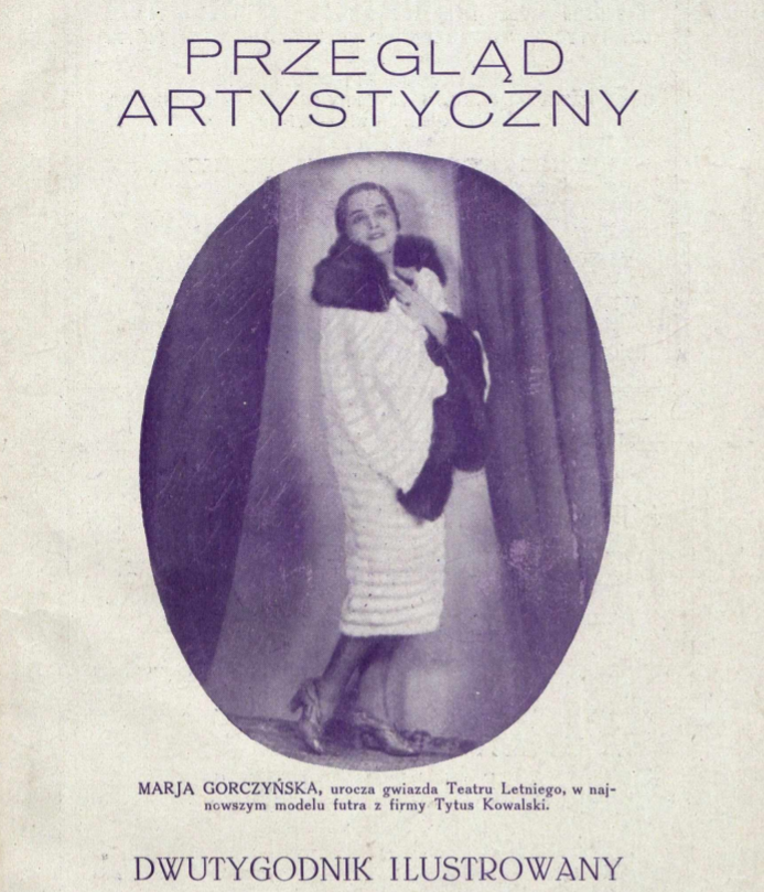 Maria Gorczyńska (Przegląd artystyczny nr 5, 1927)
