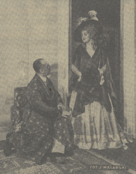 Maria Gorczyńska i Kazimierz Junosza Stępowski w sztuce Adwokat w opałach T. Letni Warszawa (Kurier Czerwony nr 145, 1932)