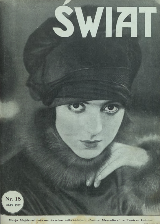 Maria Majdrowicz (Świat, nr 18, 1927)