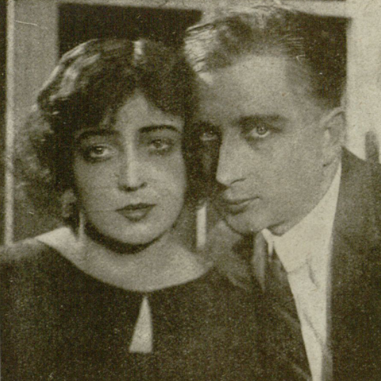 Maria Malicka i Aleksander Węgierko w sztuce Ładna historia T. Mały Warszawa (Ilustracja nr 47, 1925)