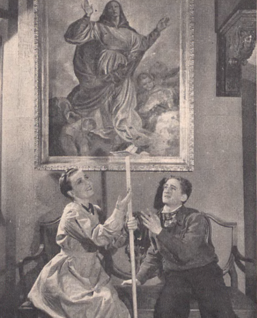 Maria Malicka i Roman Zawistowski w sztuce Kandida T. Malickiej Warszawa (Ilustracja Polska nr 3, 1938)