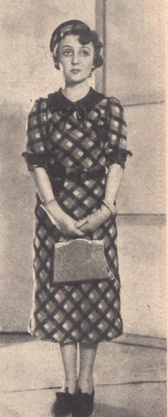 Maria Malicka w sztuce Mała Kitty i wielka polityka T. Malickiej Warszawa (Ilustracja Polska nr 20 , 1937)