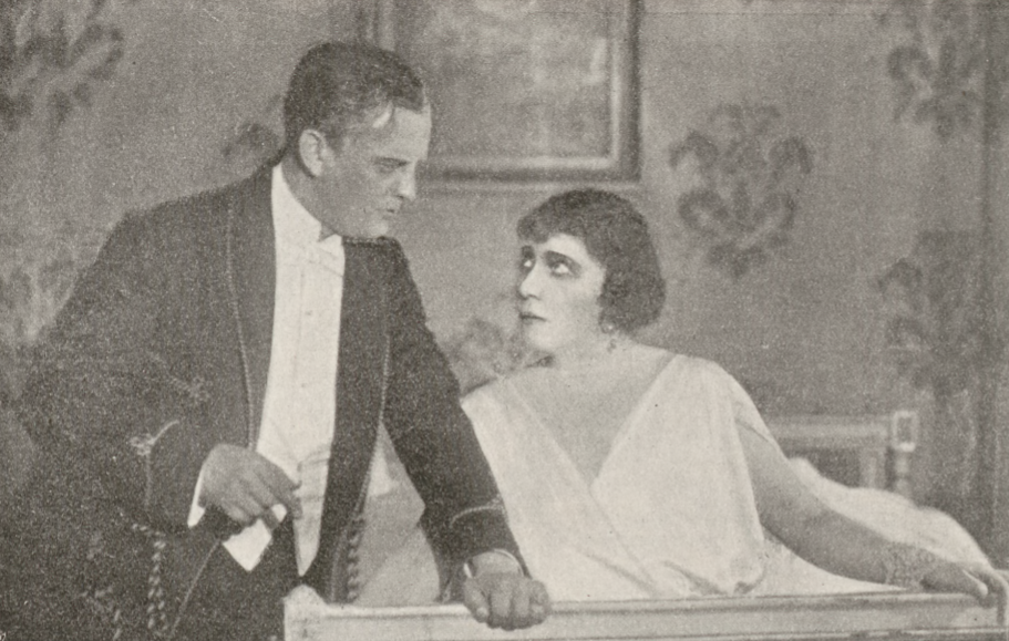 Maria Przybyłko Potocka i Jerzy Leszczyński w sztuce Złodziej T. Komedia Warszawa (Świat , nr 24, 1923)