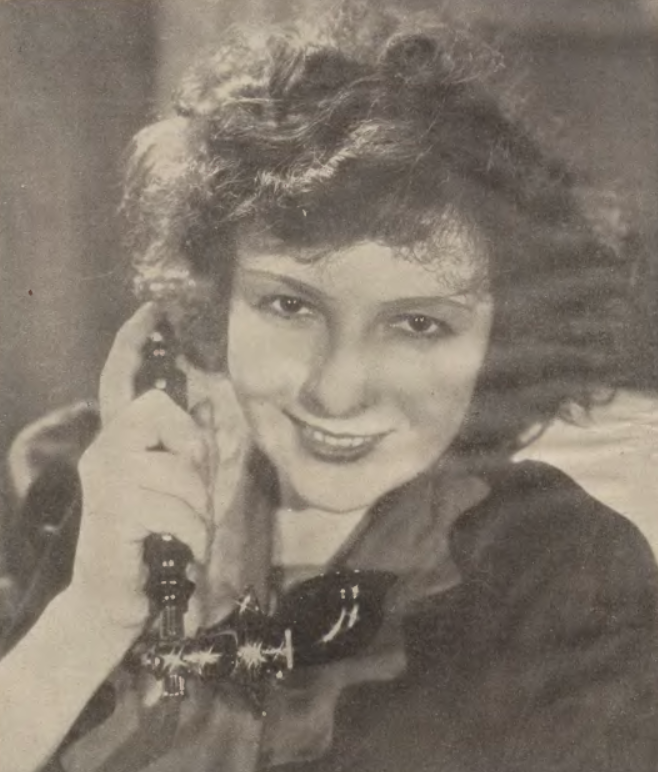 Maria Zarębińska w filmie Biała trucizna (Goniec nadwislański ilustrowany nr 10, 1933)
