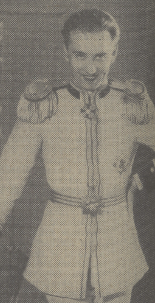 Marian Wawrzkowicz w operetce Carewicz t. Nowości Warszawa (Kurier Czerwony nr 65, 1932)