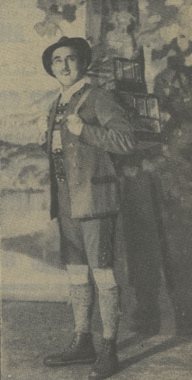 Marian Wawrzkowicz w operetce Ptasznik z Tyrolu T. Wielki Lwów (Kurier czerwony nr 276, 1930)