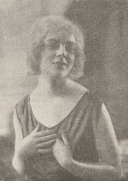 Mila Kamińska w sztuce Musisz być moją T. Mały Warszawa 1923 ( Świat, nr 20, 1923)