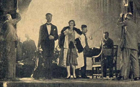 Mila Kamińska i Mariusz Maszyński w sztuce Dwaj panowie B T. Polski Warszawa (1929)