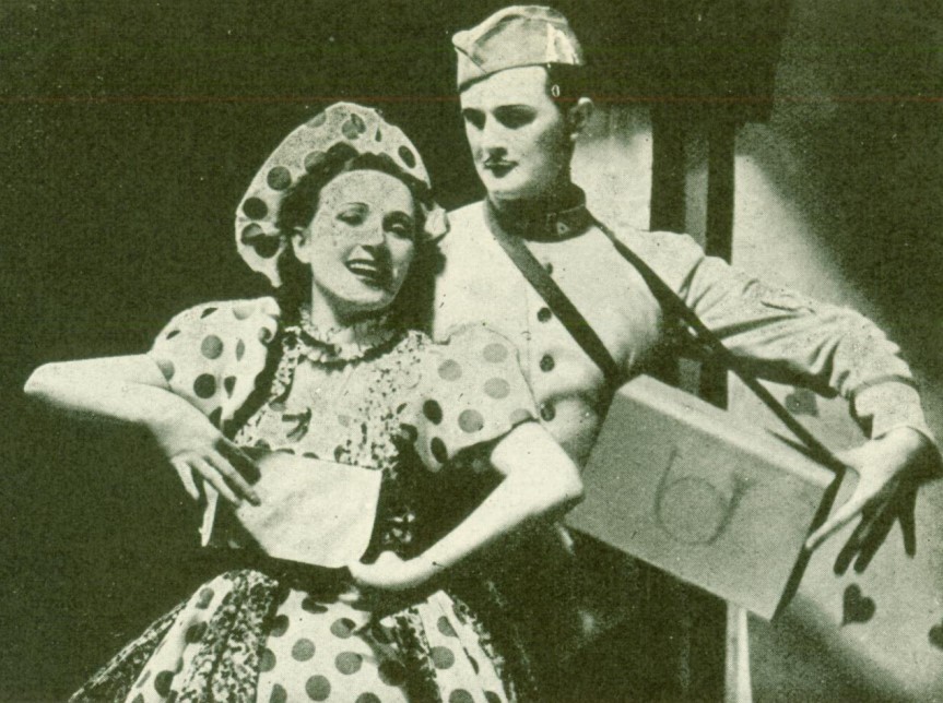 Miła Kołpikówna i Eugeniusz Papliński (program teatralny W Masce wesoło! T. Maska, Warszawa, 1942 ) www.encyklopediateatru