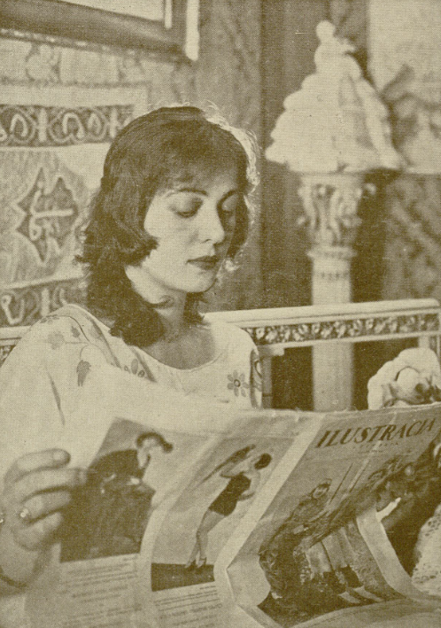 Maria Malicka w fotograii sytuacyjnej (Ilustracja nr 3, 1925)