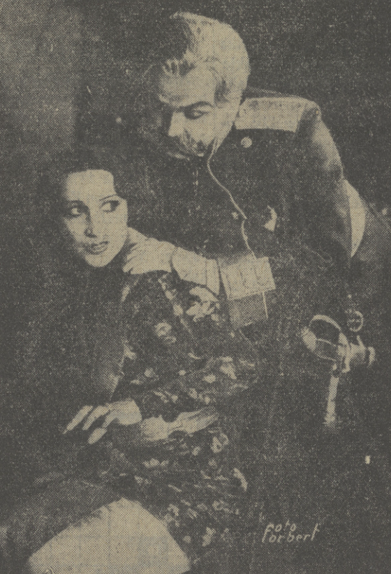 N. Grudzińska, K. Worch w operetce Hotel Imperial t. 8.30 (Dzień dobry! Kurier czerwony , nr 270, 1933)