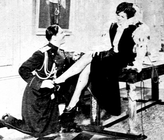 N.Ney i A. Zabczyński w filmie Córka gen. Pankratowa (1934)