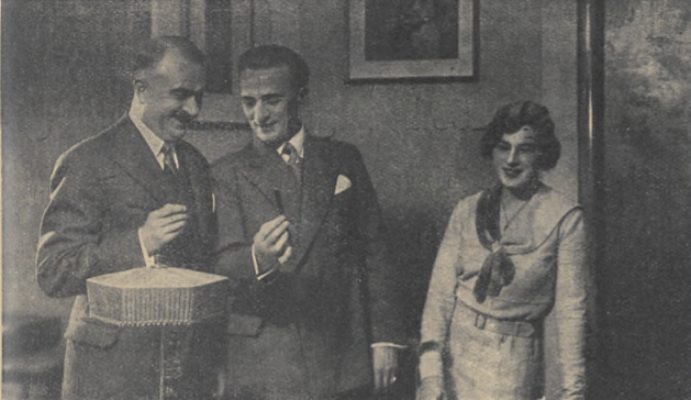 R. Dereń, W. Grabowski, M. Kamińska w sztuce Wieczne pióro T. Mały Warszawa (7dni nr 42, 1930)