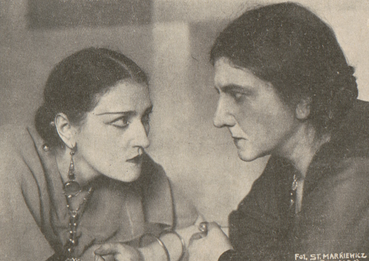 S. Wysocka i Z. Grabowska w sztuce Teatr wieczystej wojny T. Polski Poznań (Świat, nr, 11, 1930)