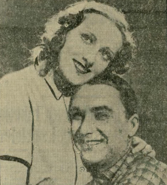 Stanisława Angel Engelówna i Kazimierz Wilmowski w scenie z filmu Serce matki (Dziennik poranny nr 360, 1938)