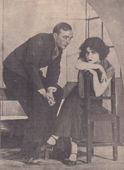 Stefan Czajkowski i Halina Cieszkowska w sztuce Przedmieście T. Nowy Poznań (Ilustracja Polska nr 56, 1931)
