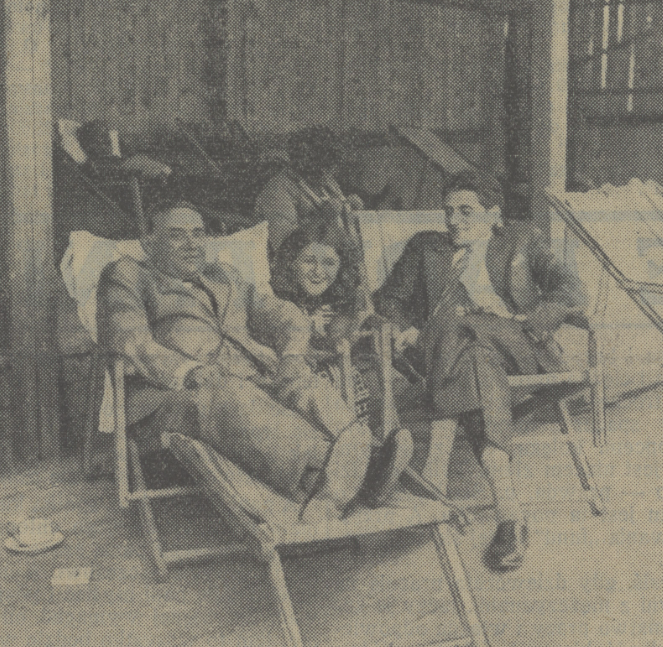 Stefan Jaracz, Anna Jaracz, Stanisław Daniłowicz w Zakopanem (Kurier Czerwony nr 220,1931)
