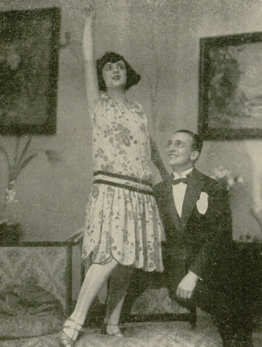 Stefania Jarkowska Tadeusz Wesołowski w sztuce Najdroższa moja Peg T. Mały Warszawa (Ilustracja nr 3, 1927)