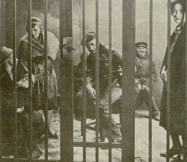 Stefania Olska, Józef Węgrzyn, Janina Szreniawa w filmie O czym się nie myśli (Ilustracja nr 17, 1926)