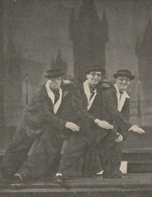 T. Olsza, A. Balcerzak, L. Sempoliński w rewii Uśmiech Warszawy T. Morskie Oko (Świat, nr 17, 1930)