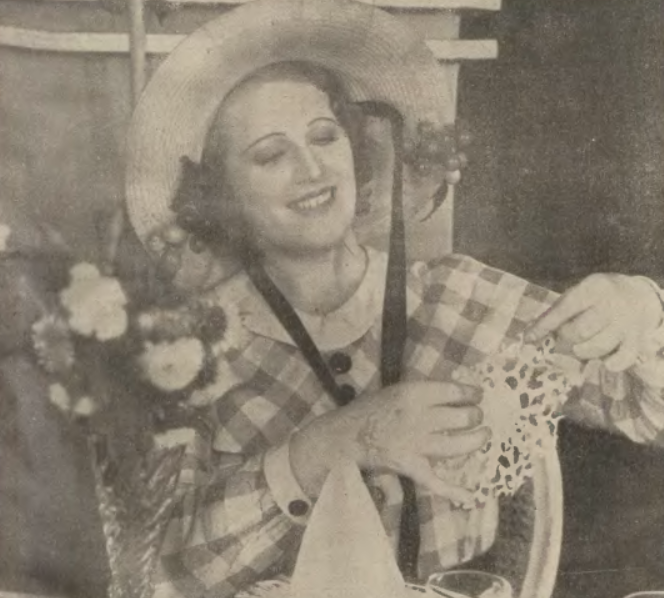Tola Mankiewiczówna w filmie 10% dla mnie (Goniec nadwiślański ilustrowany , nr 10, 1933)