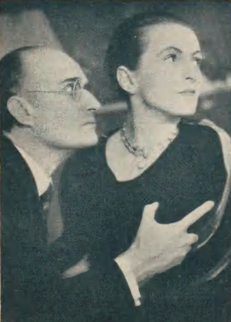 W. Biegański E. Łabuńska w sztuce Niebieskie migdały T. Ateneum Warszawa (Świat, nr 4, 1935)
