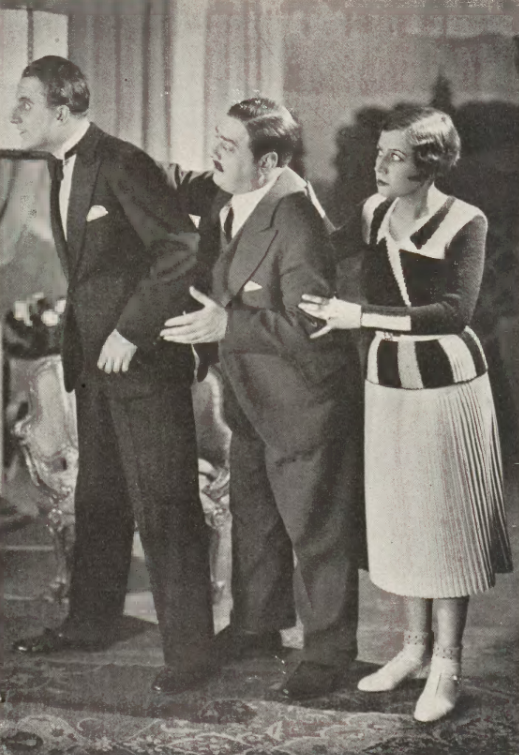 W. Pawłowski, J. Bonecki, Z. Gryf Olszewska w sztuce Szczęście od jutra T. Mały Warszawa (Teatr i życie wytworne nr 6, 1932)
