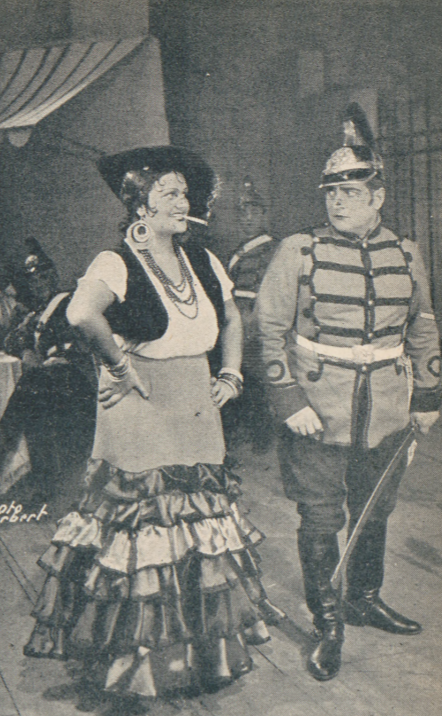 W. Wermińska A. Gołębiowski w operze Carmen Opera Warszawska (Świat, nr 44, 1934)