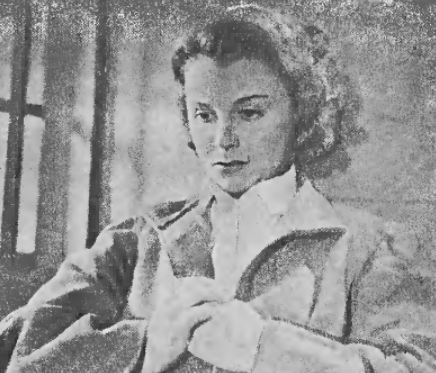 Wanda Bartówna w filmie Za winy niepopełnione (Zwierciadło nr 10 1938)